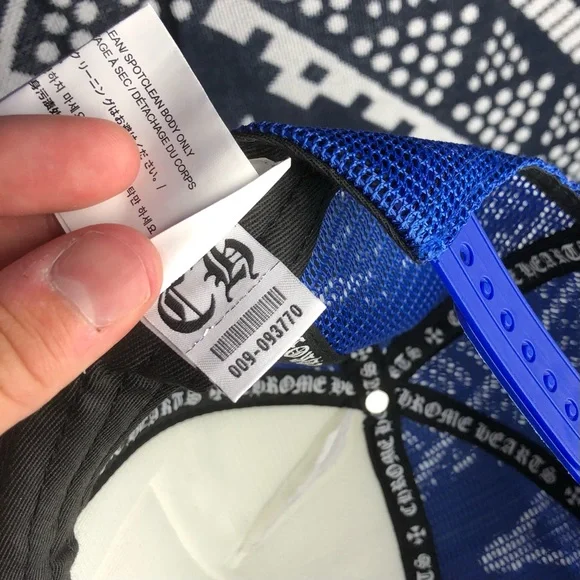 Chrome Hearts ★ AUTHENTIC Blue / Wh / Rd Trucker Hat - Picture 11 of 12